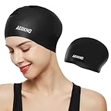 Aegend Swim Caps for Long Hair, Durable Silicone...