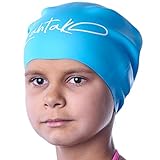 Swim Caps for Long Hair Kids - Swimming Cap for Girls...