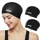 Aegend Swim Caps for Long Hair (2 Pack), Durable...
