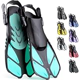 CAPAS Snorkel Fins, Swim Fins Travel Size Short...