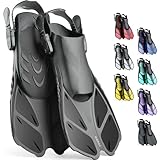 CAPAS Snorkel Fins, Swim Fins Travel Size Short...