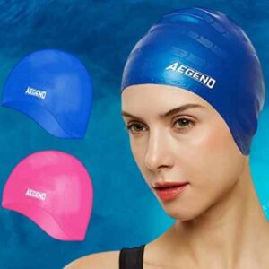 Aegend Unisex Swim Cap for color treated hair