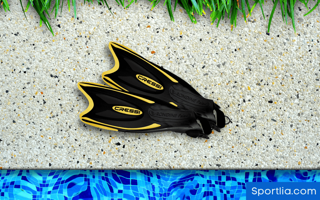 Cressi Black and Yellow Long Blade Swim Fins